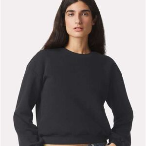 American Apparel Women’s ReFlex Fleece Crewneck Sweatshirt, Single Pack, S–2XL