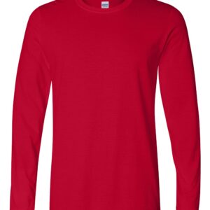 Gildan Unisex Long Sleeve – Softstyle Smooth Cotton Tee, Assorted Color Crewneck Shirt (S–3XL)
