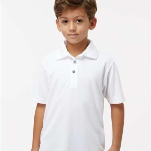 Paragon Youth Saratoga Performance Mini Mesh Polo, Moisture-Wicking, Snag-Resistant Performance Shirt