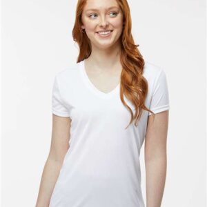 Paragon Women’s Vera V-Neck Performance T-Shirt, Moisture-Wicking, Lightweight, Single Pack