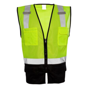 Kishigo Hi Vis Hook-and-Loop Mesh Safety Vest, High Visibility Construction Vest for Men