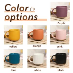 SARROY Custom Company Logo Coffee Mug Silky Matte Ceramic, Multiple Colors