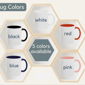 SARROY Personalized Line Art Ceramic Mug, 11oz, Mix Color, Single Pack, Custom Sketch, Dishwasher And Microwave Safe