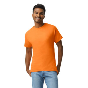Gildan Men’s Ultra Cotton T-Shirt – Safety Orange, High Visibility Work Tee (1 Pack, S–5XL)