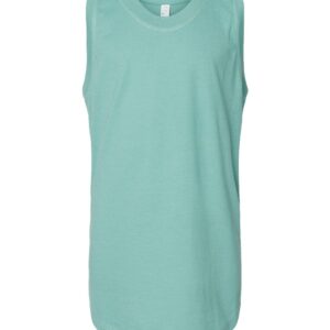 LAT Girls’ Relaxed Fine Jersey Tank Top, Single Pack, Black & Saltwater, XS–XL