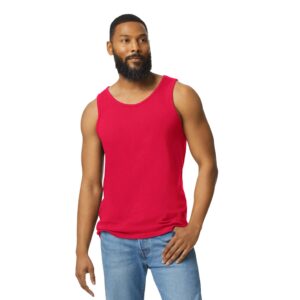 Gildan Men’s Heavy Cotton Tank Top – Classic Sleeveless Crewneck Shirt , Assorted Color