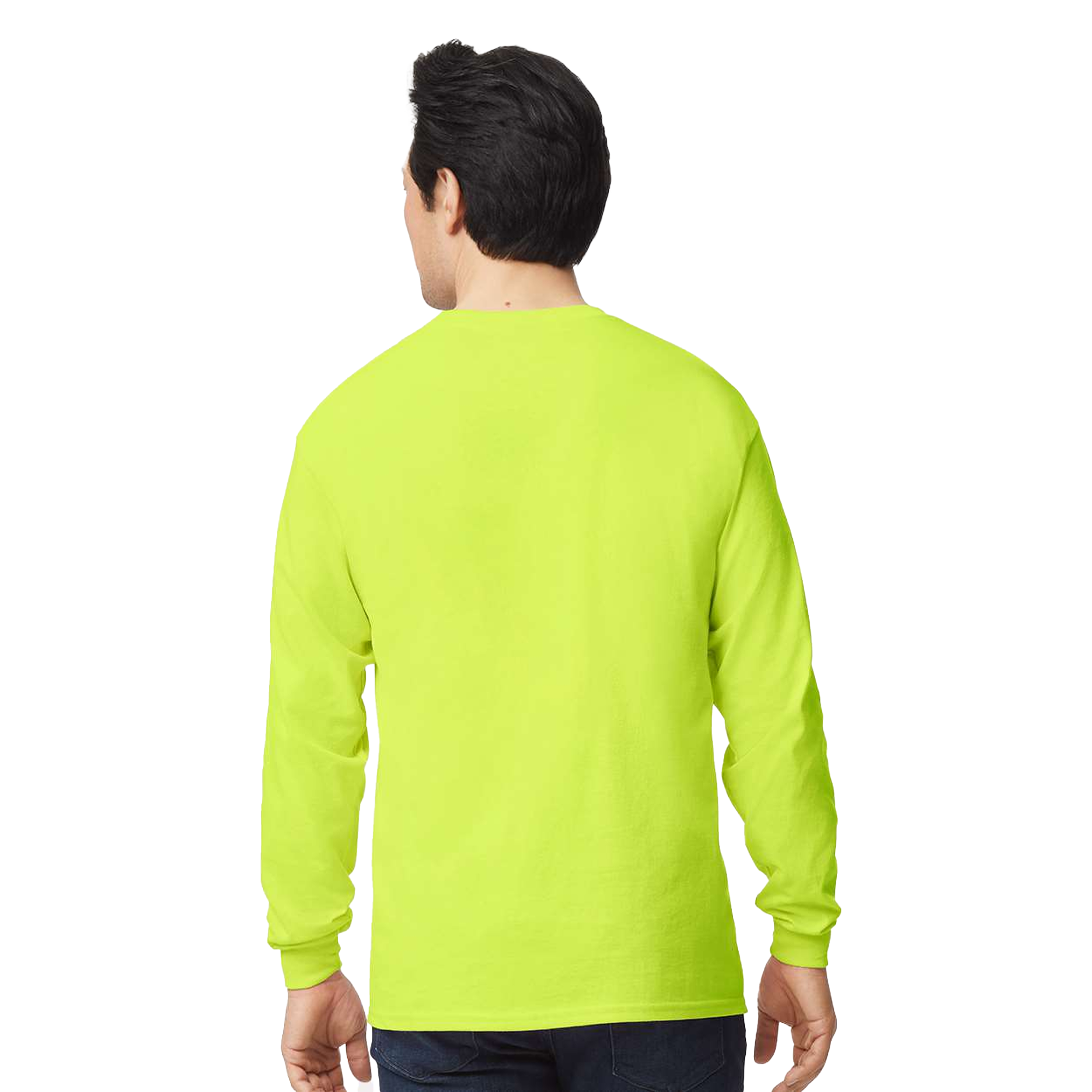 gildan-2400-high-visibility-safety-green-long-sleeve