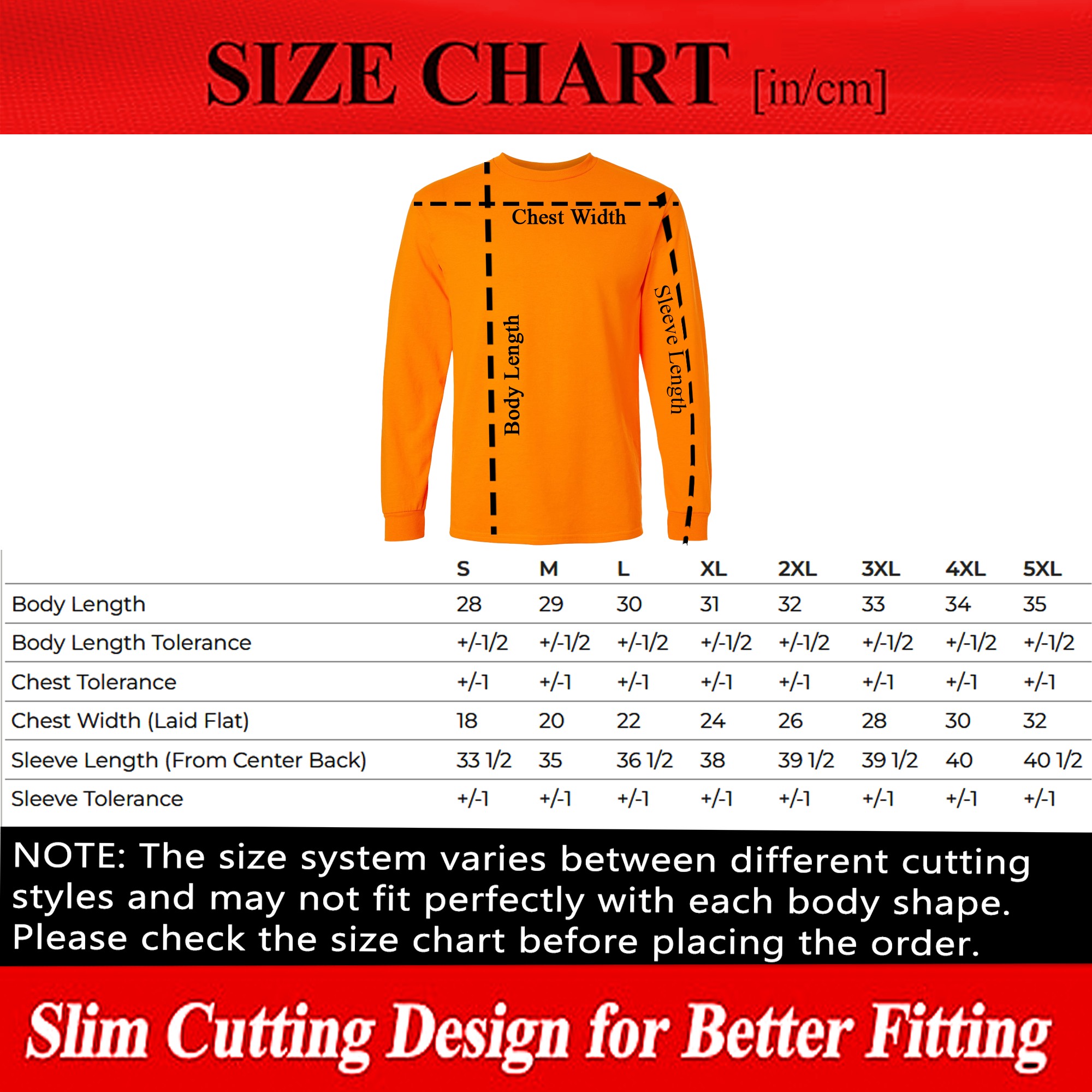 gildan-2400-unisex-ultra-cotton-long-sleeve-safety-orange-size-chart