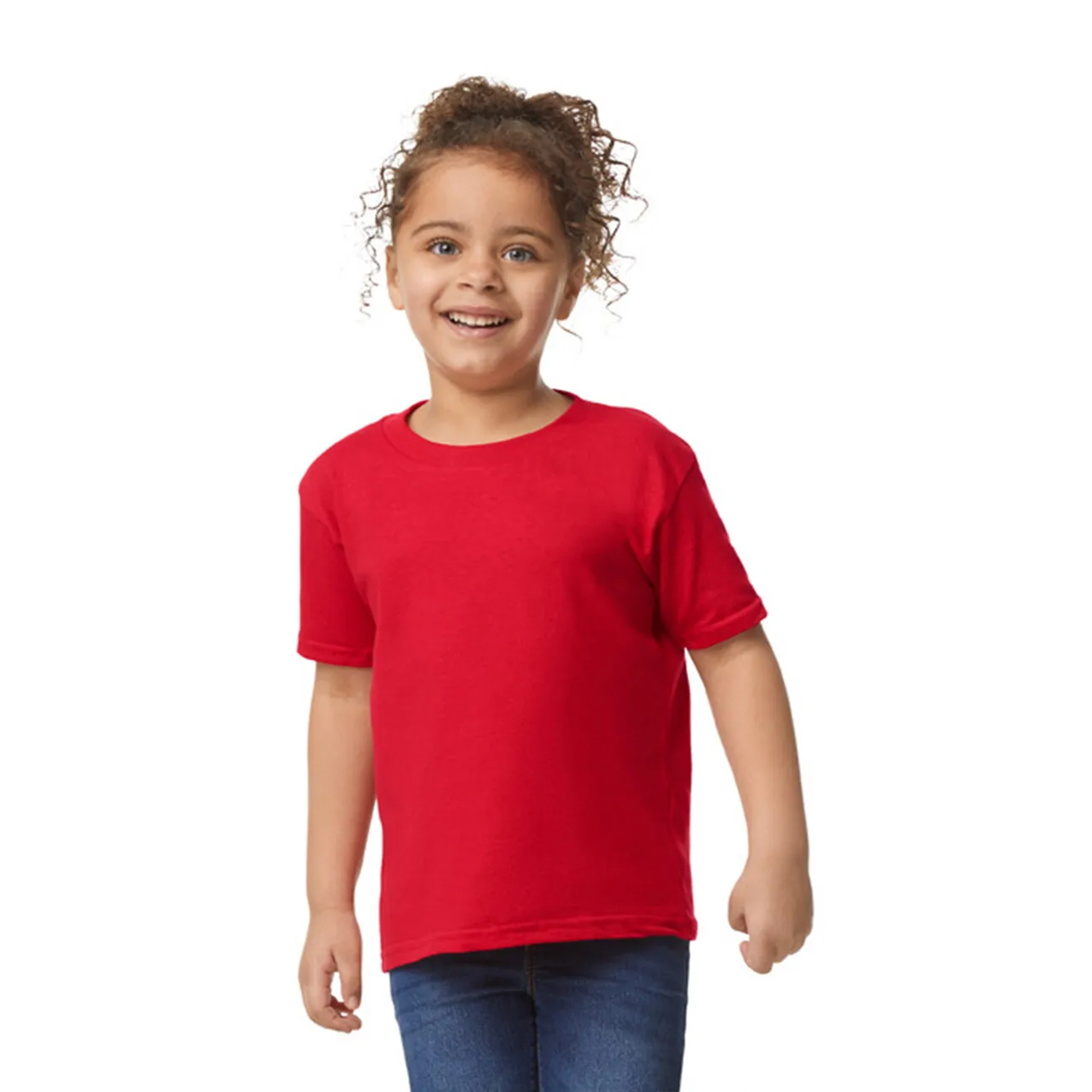 gildan-5100P-toddler-heavy-cotton-tshirt-red-model-front