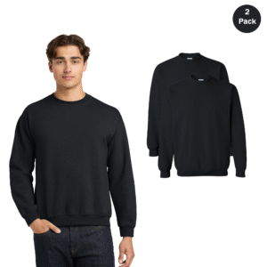 Gildan Men’s Heavy Blend Crewneck Sweatshirt, Black, 2-Pack (S–3XL)