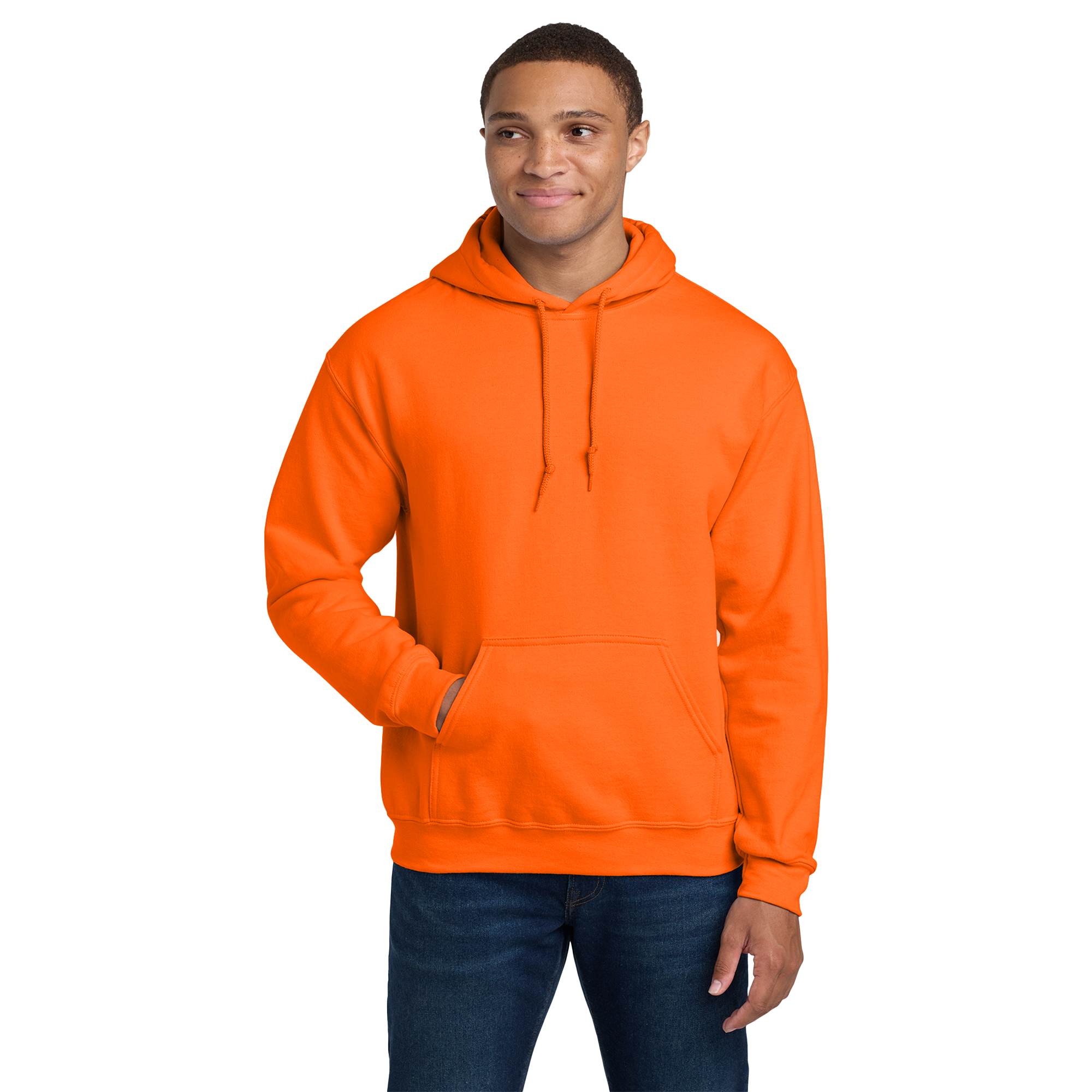 gildan_unisex_safety_orange_heavy_blend_hoodie