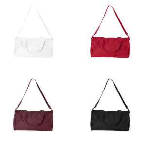 Liberty Bags Eco-Friendly 18” Duffel Bags – Durable Recycled 4-Pack (Multi-Color)