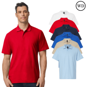Gildan Men’s 6-Pack Classic Softstyle Pique Polos, Bulk Color, S–4XL