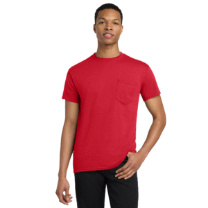Gildan Ultra Cotton Pocket T-Shirt, Men Crewneck Short Sleeve Tee